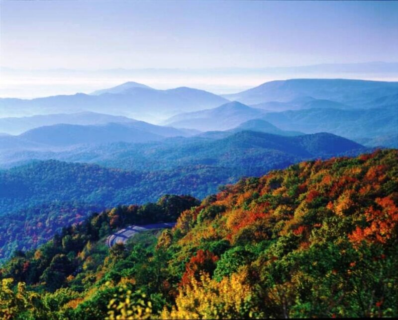 Autumn Mountains Landscape — Green