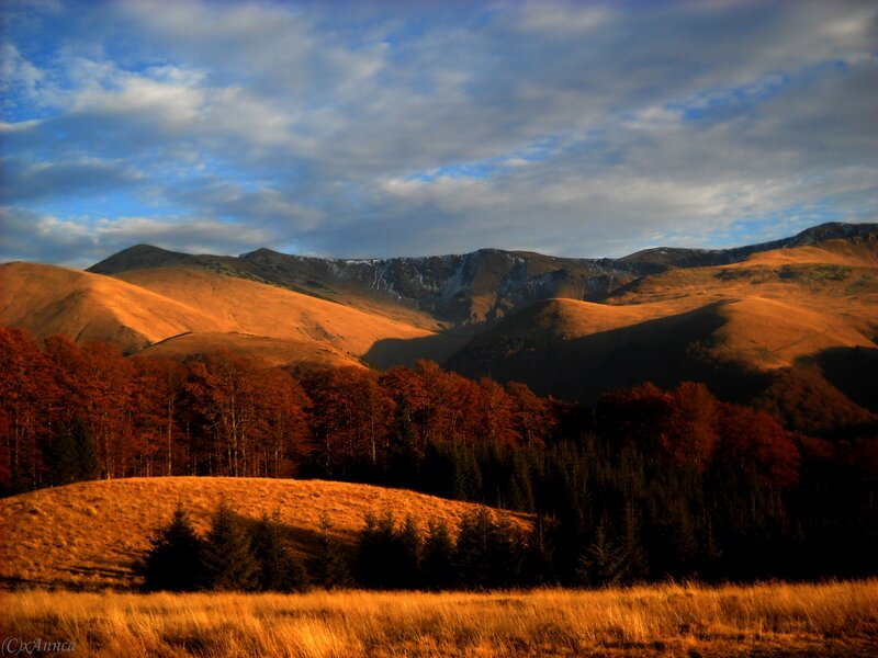 Autumn Mountainscape — Orange