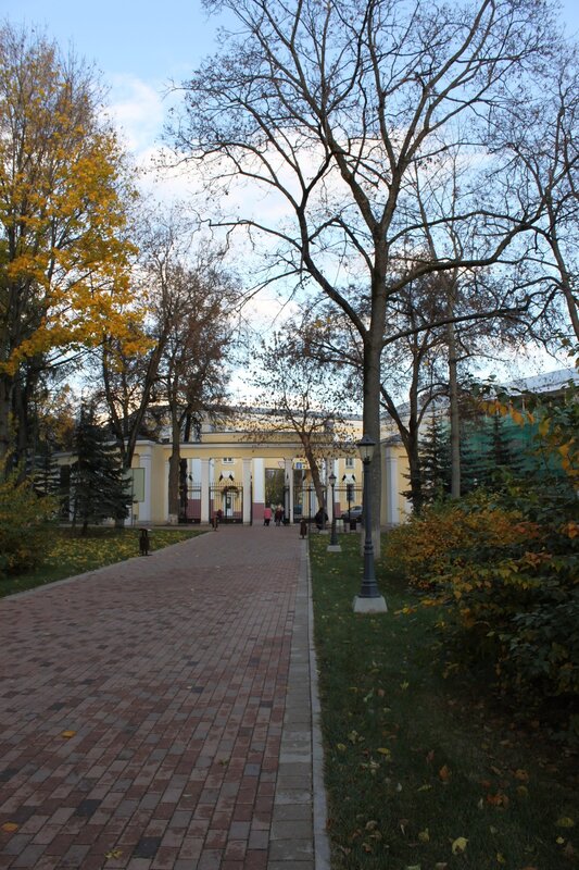 Autumn park pathway
