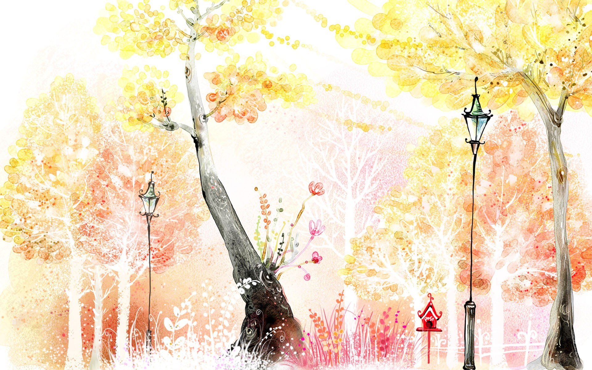 autumn park scene