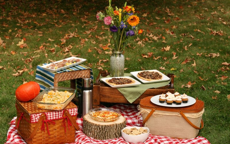 Autumn Picnic Spread — Green