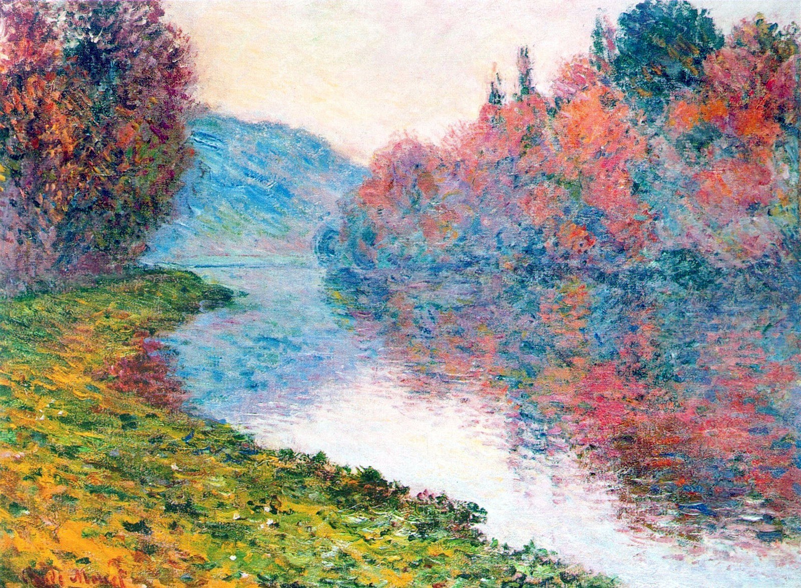 Autumn River Landscape