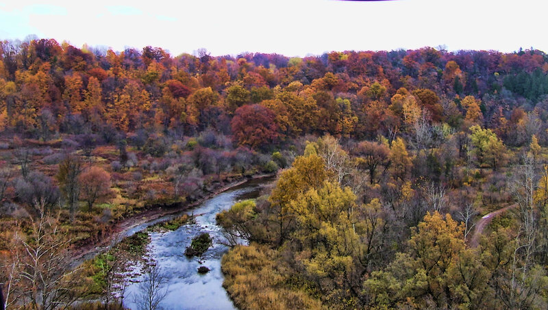 autumn river landscape