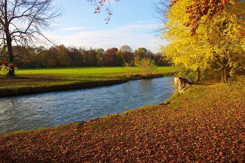 Autumn river scene
