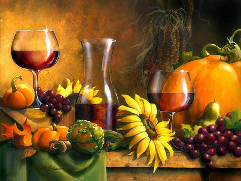 Autumn Still Life — Orange, Warm