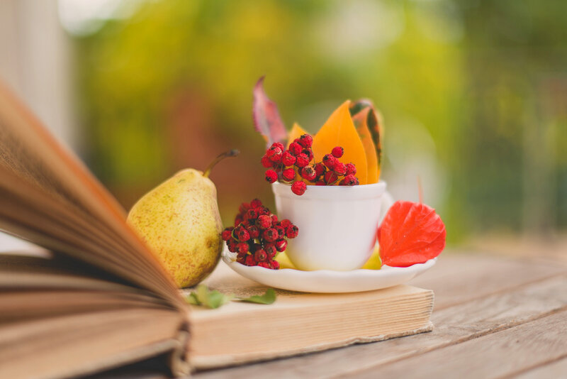 Autumn Still Life — White