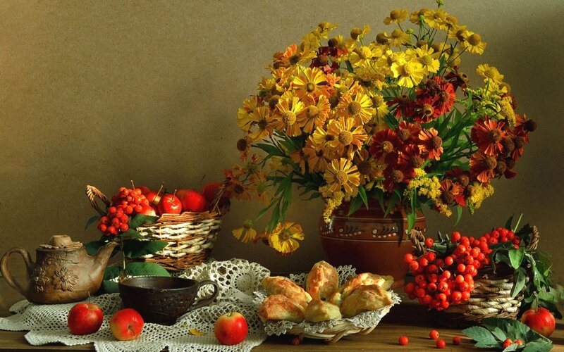 Autumn Still Life — Yellow, Calm, Photograph