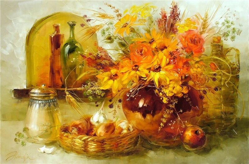 Autumn Still Life — Yellow, Warm