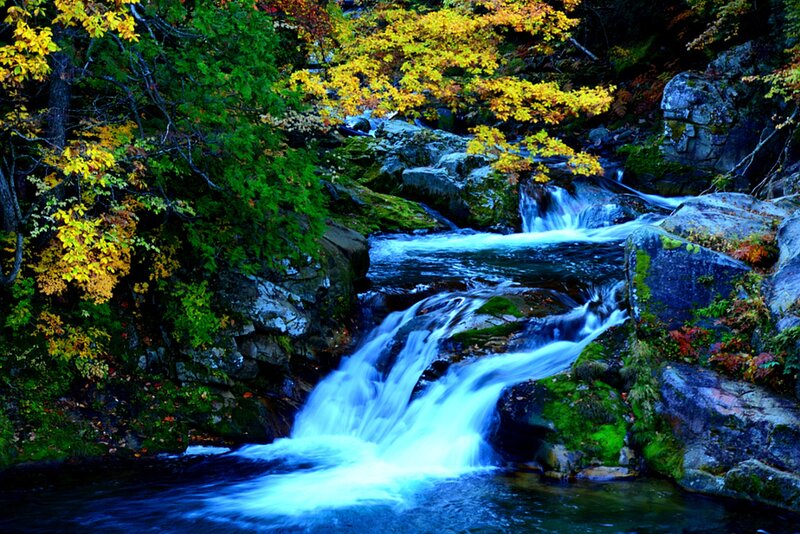 Autumn Stream Waterfall