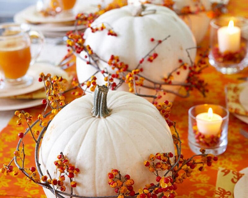 Autumn table centerpiece