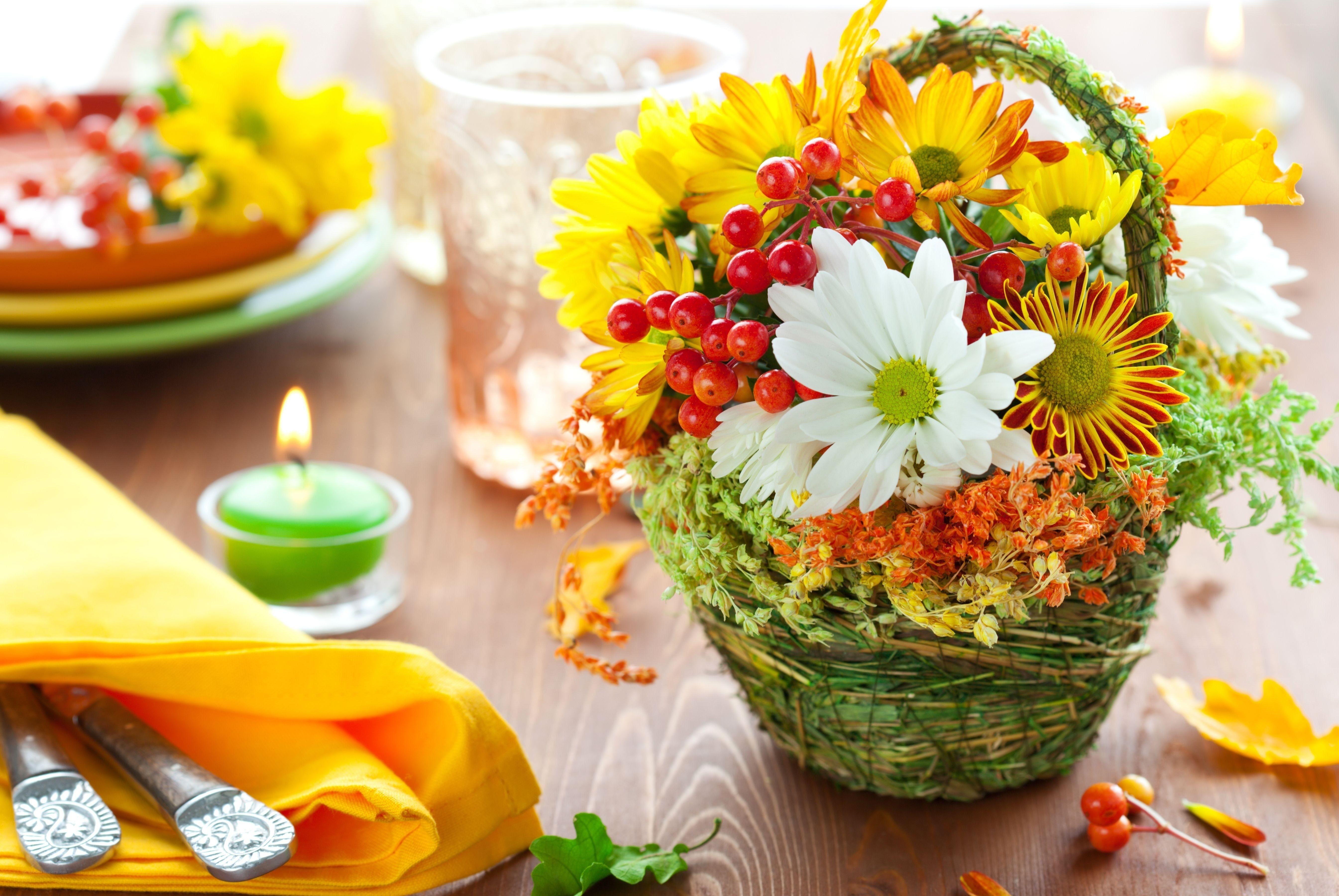 Autumn table centerpiece