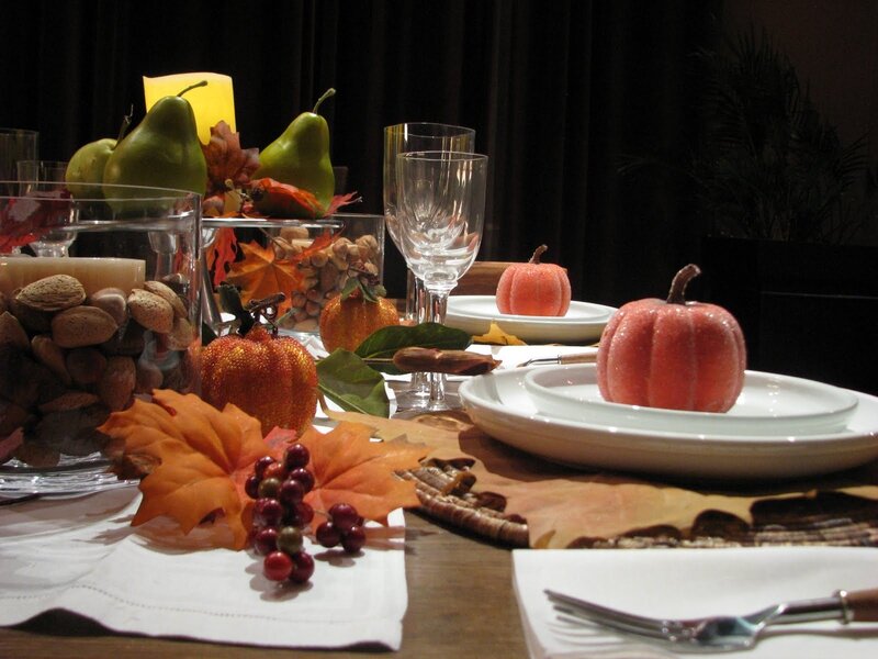 Autumn Table Setting — Orange