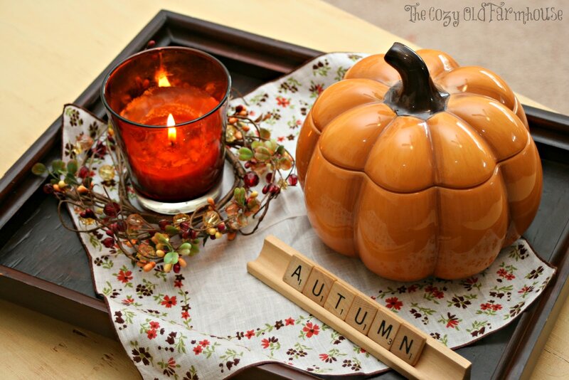 Autumn-themed Candle Arrangement