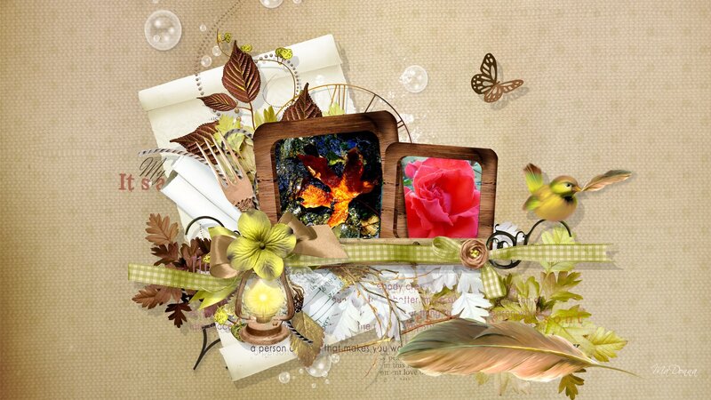 Autumn-themed Collage