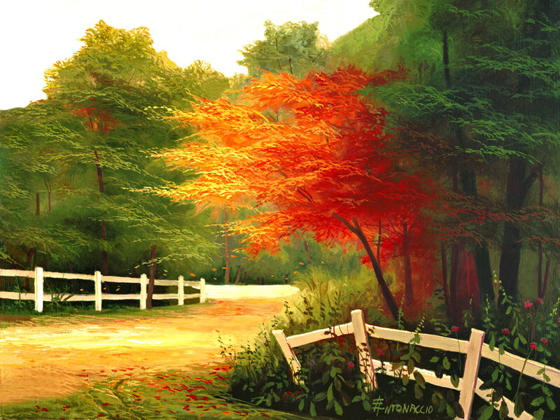 Autumn Tree by Path