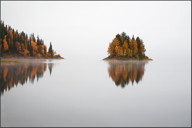 Autumn Trees on Islands