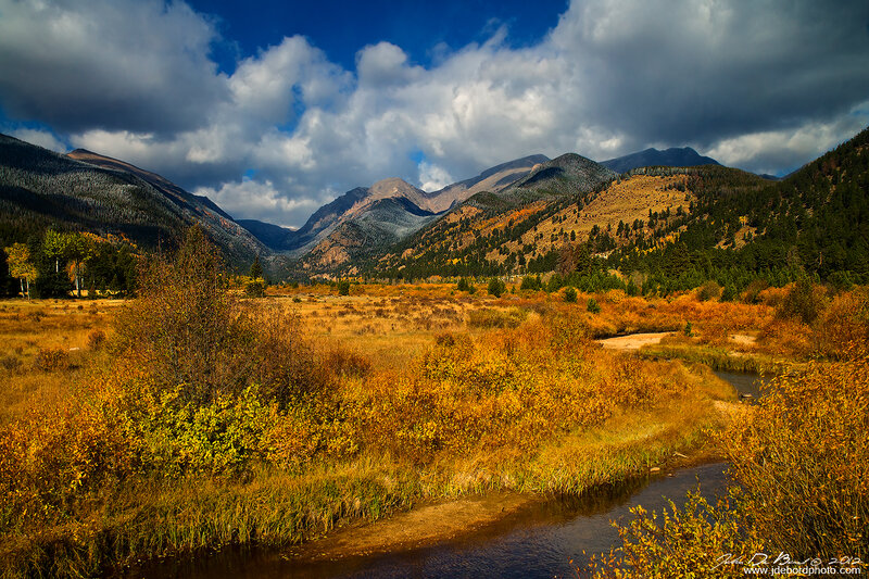 Autumn Valley with River — Yellow, Dramatic