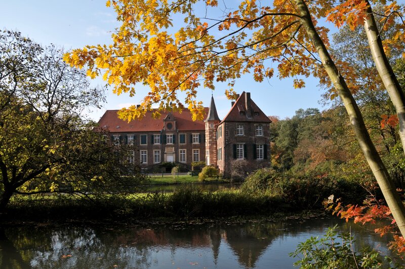 Autumn view of a castle