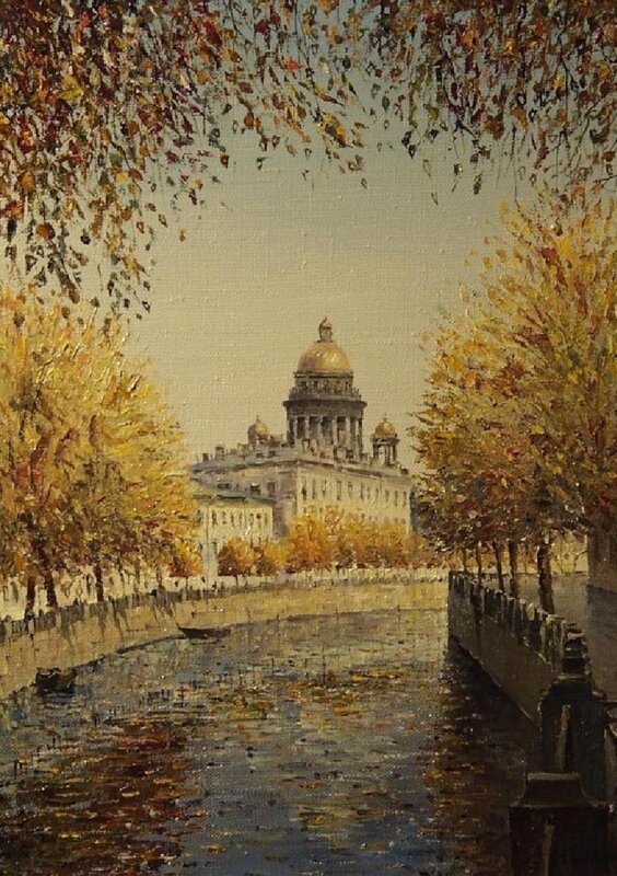 Autumn view of a cathedral