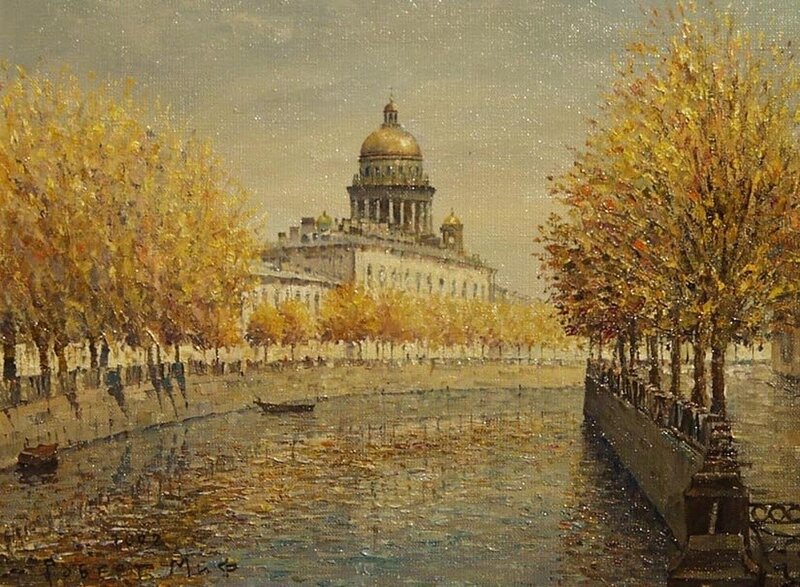 Autumn view of St. Isaac's Cathedral