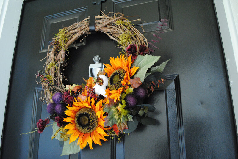 Autumn Wreath on Door