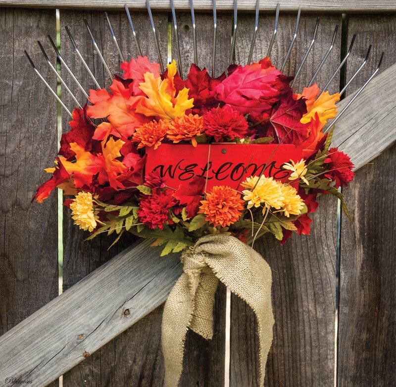 Autumn Wreath on Gate