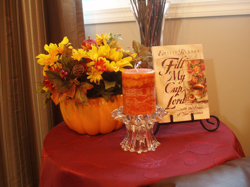 Autumnal Centerpiece on Table
