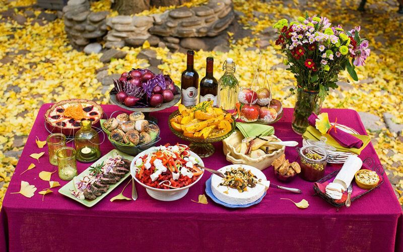 Autumnal Food Spread