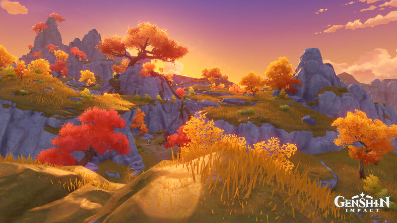 Autumnal Hillscape — Orange