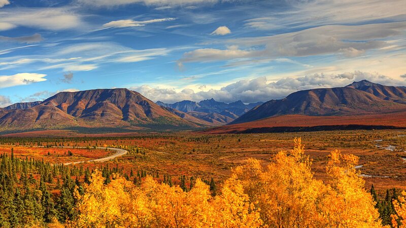 Autumnal Landscape with Mountains