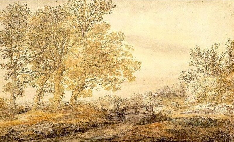 Autumnal Landscape with Trees
