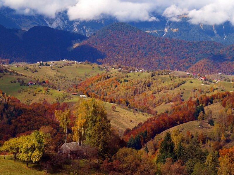 Autumnal Mountain Village