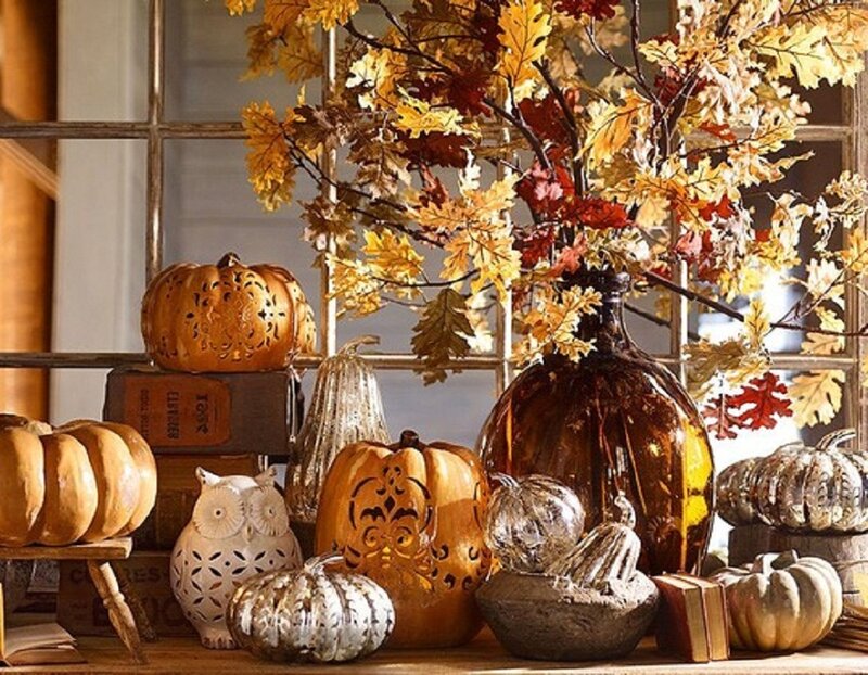Autumnal Pumpkin Display