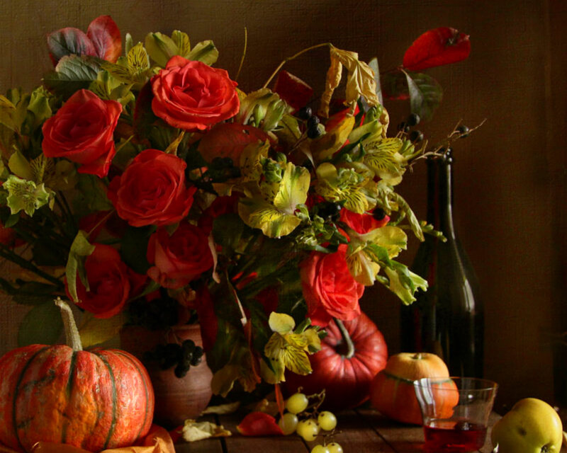 Autumnal Still Life Arrangement