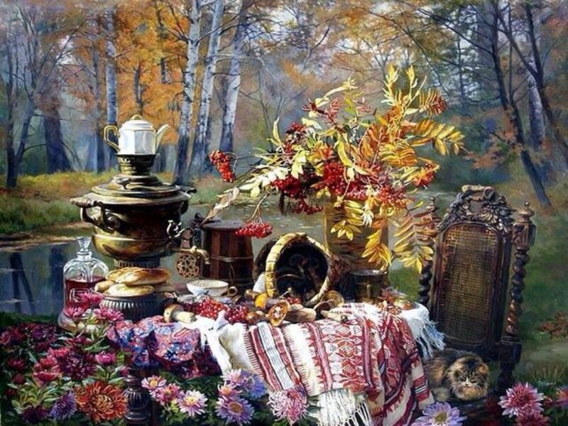 Autumnal Still Life — Red