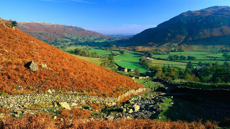 Autumnal Valley Landscape