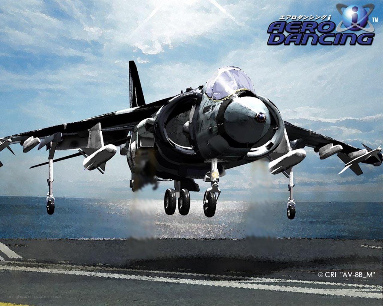 AV-8B Harrier jet taking off