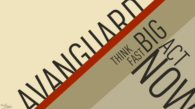Avanguard text design