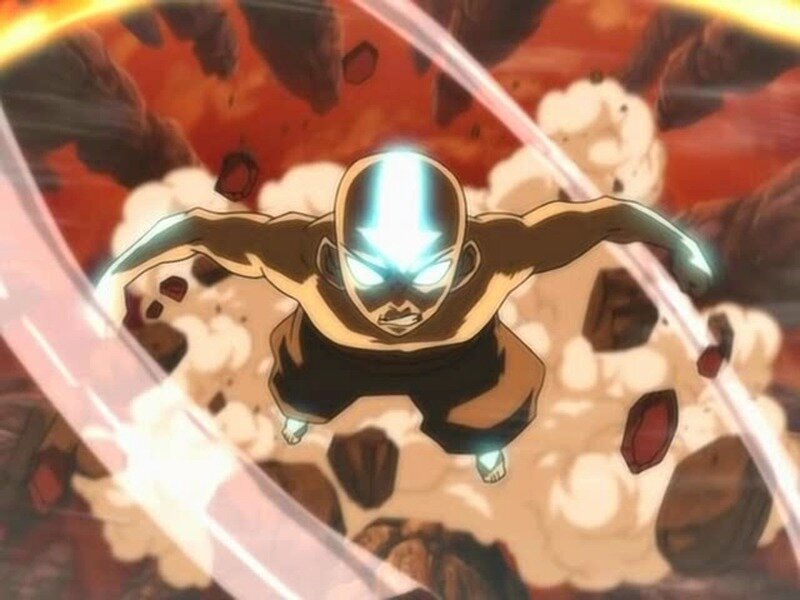 Avatar Aang in action