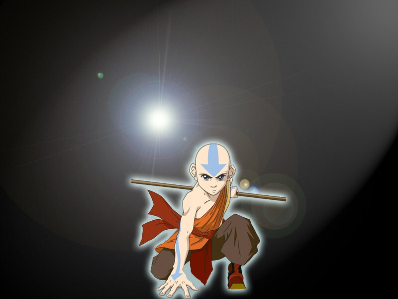 Avatar Aang in combat stance