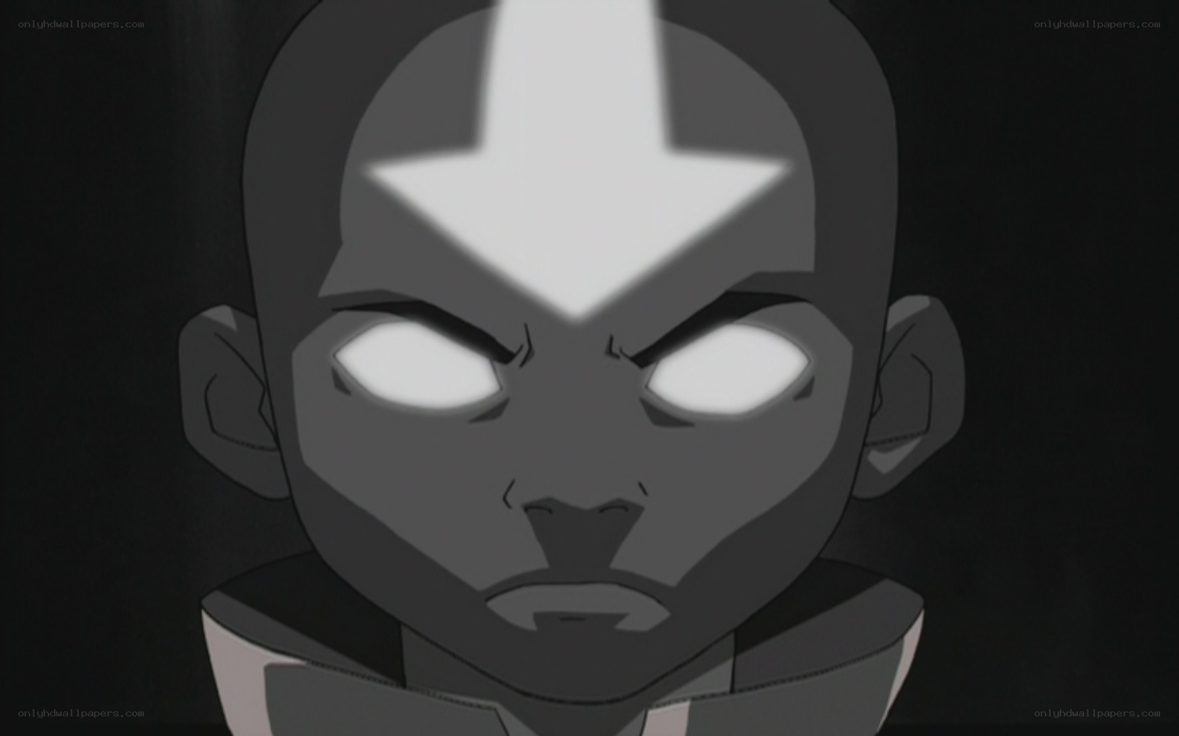 Avatar Aang in dark light