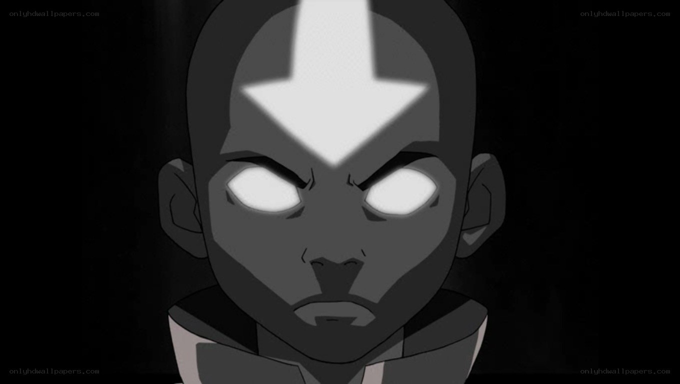 Avatar Aang in dark scene
