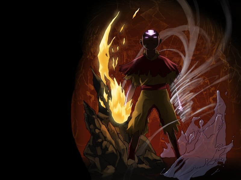 Avatar Aang in Fire