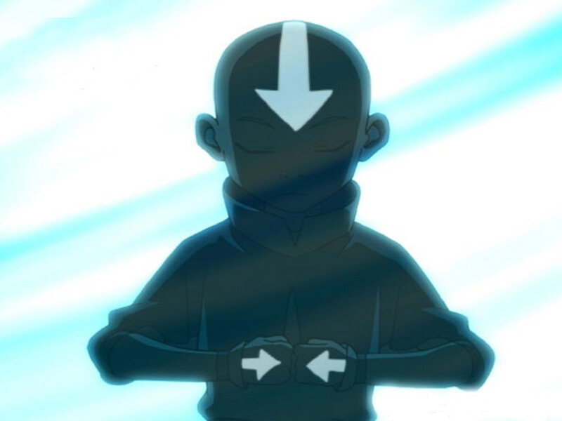 Avatar Aang in meditation