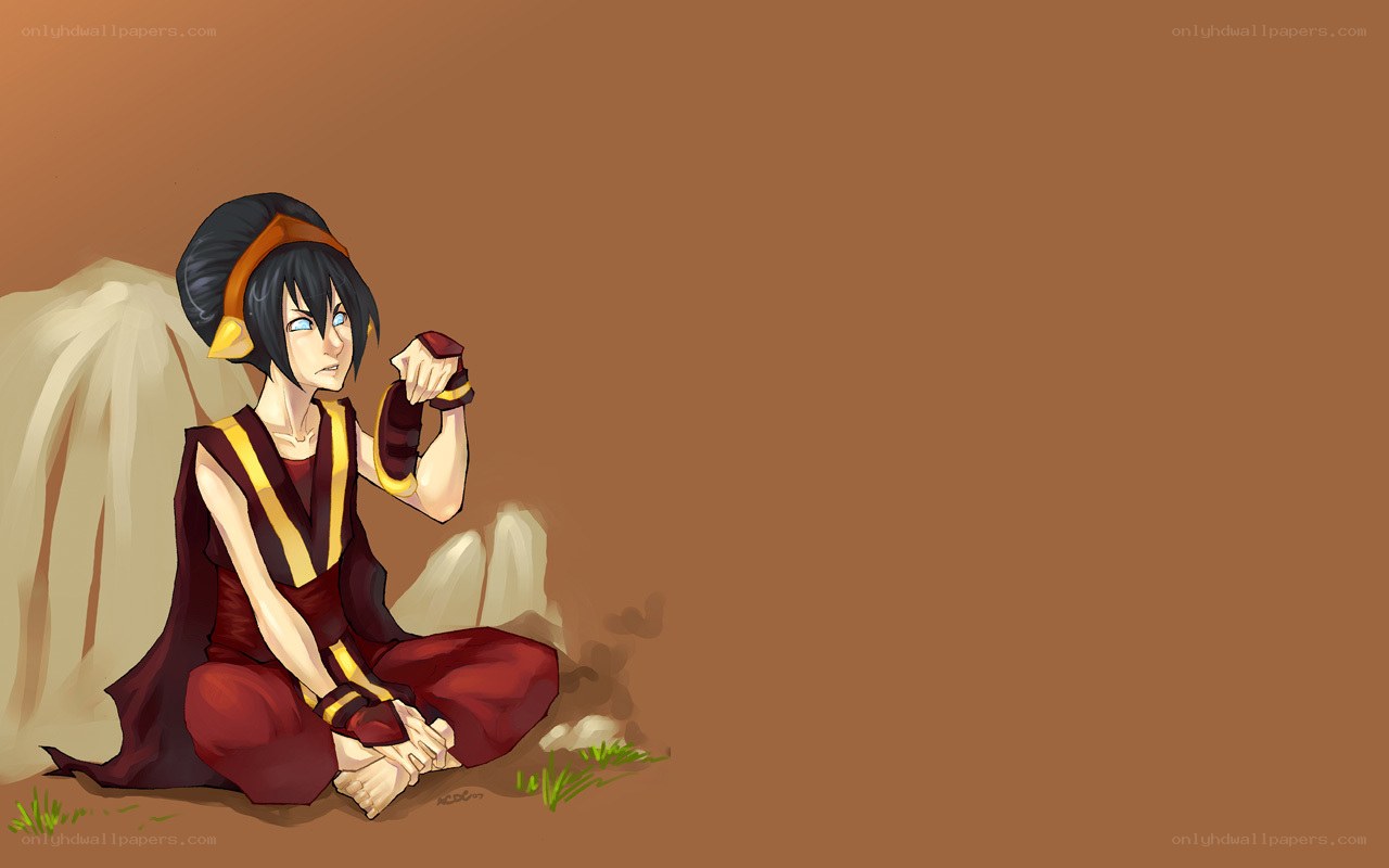 Avatar Aang sitting on ground
