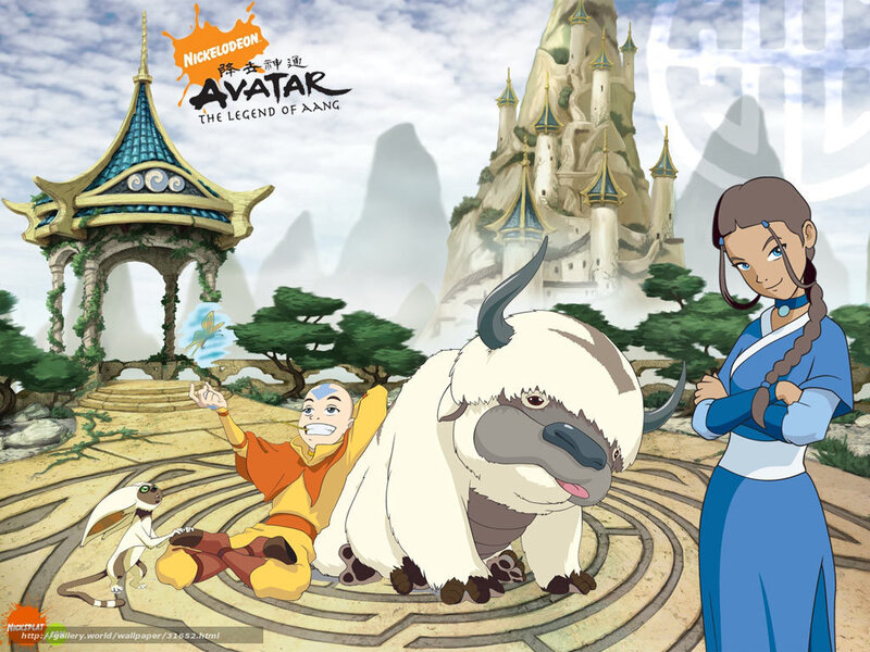 Avatar Aang with Bison