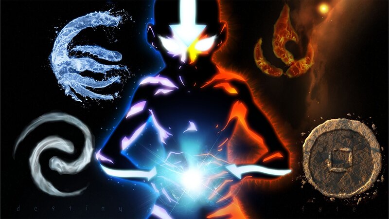Avatar Aang with Elements