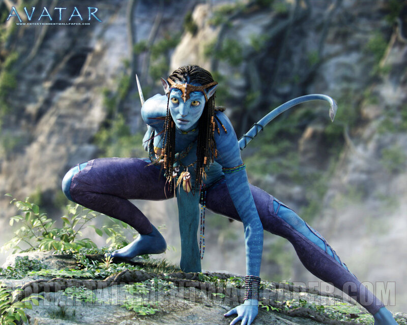 Avatar character in action pose