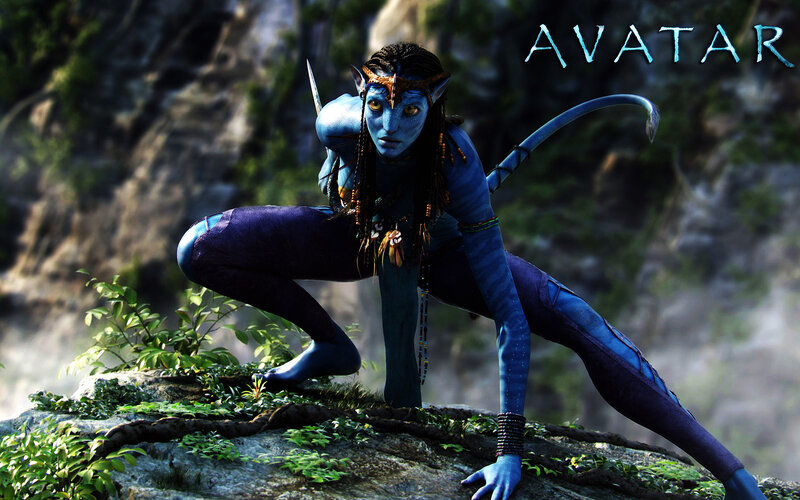 Avatar character in action pose