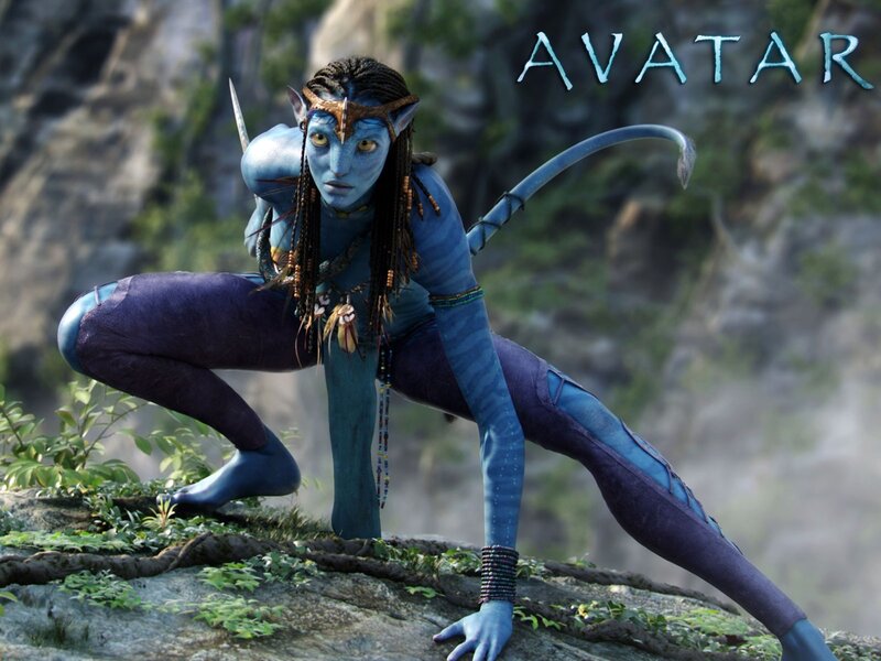 Avatar character in action pose